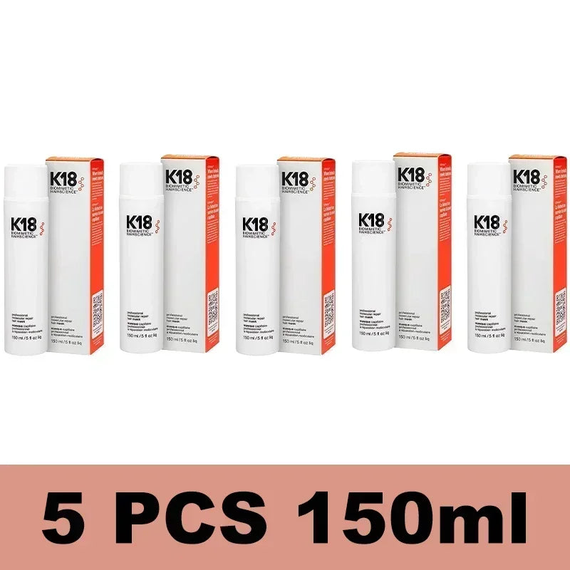 150ml K18 Leave-In Molecular Hair Mask Original Repair Molecular Hair Care Damaged Dry Frizzy 4 Minutes Treatment Moisturize