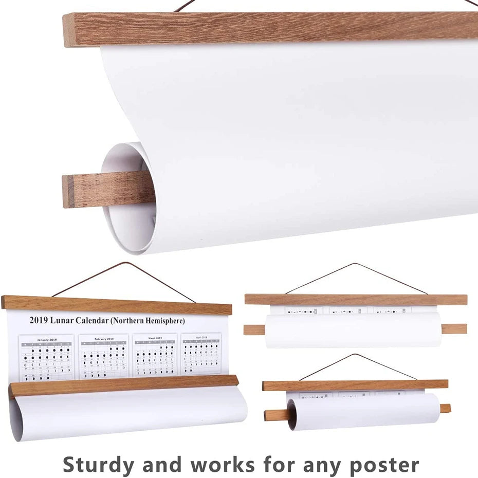 Wooden Magnetic DIY Poster Hanging Kit