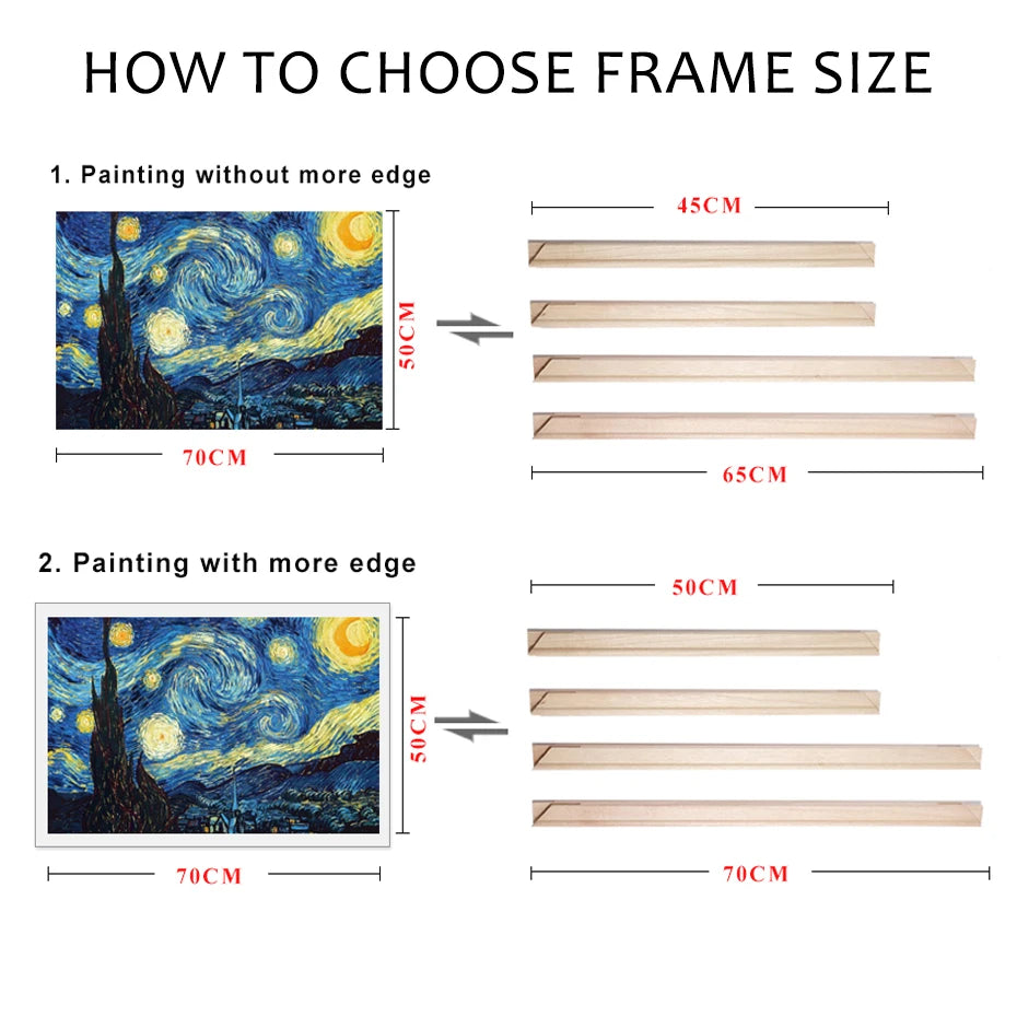 Solid Wood Canvas Frame/ Stretcher Bars DIY Kit