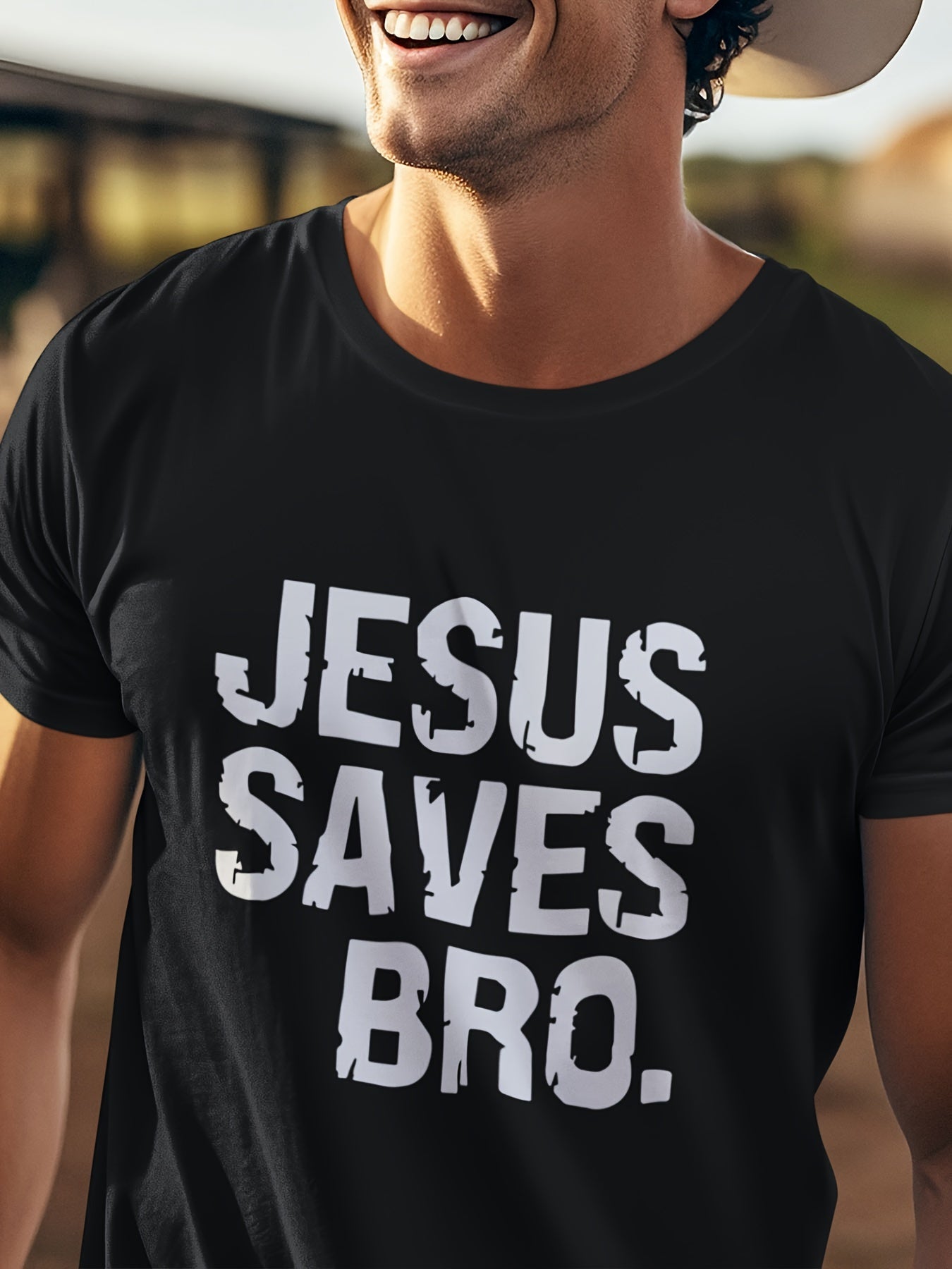 JESUS SAVES BRO Men's Short-sleeved T-shirt