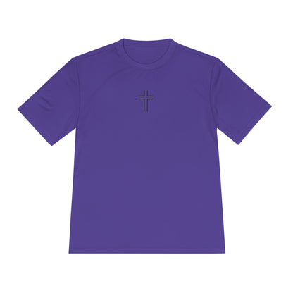 Minimalist | Unisex Moisture Wicking Tee with Cross Design