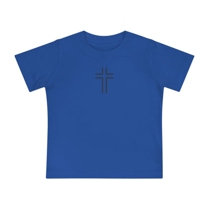 Minimalist | Baby Short Sleeve T-Shirt with Cross Design