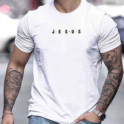 Jesus Minimalist Print Men's T-Shirt