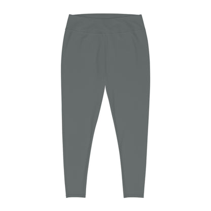 Minimalist | Muted Plus Size High Waisted Fitness Leggings with Cross Design - Perfect for Faith & Fitness
