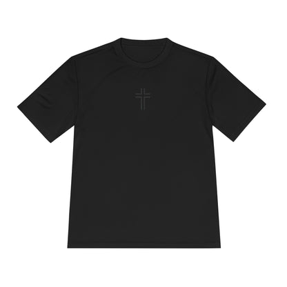 Minimalist | Unisex Moisture Wicking Tee with Cross Design