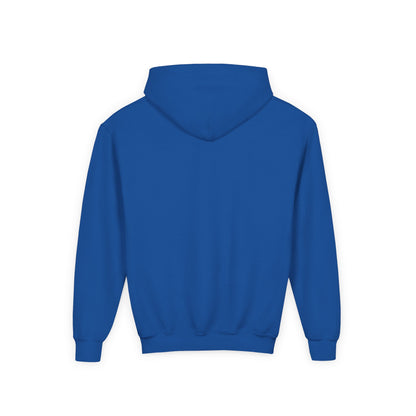 Minimalist | Muted Youth Heavy Blend Hooded Sweatshirt - Faithful Style with Inspirational Cross Design