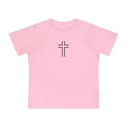 Minimalist | Baby Short Sleeve T-Shirt with Cross Design