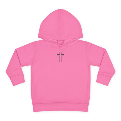 Minimalist | Toddler Fleece Hoodie with Cross Design