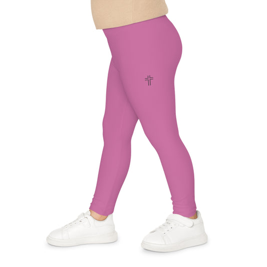 Minimalist | Color Comfortable Girls Leggings with Cross Design