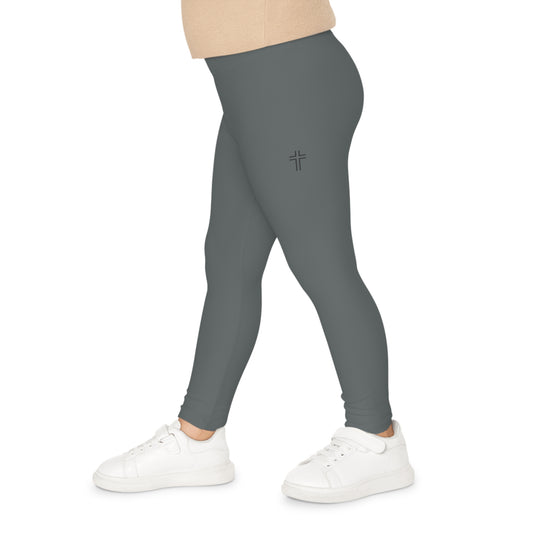 Minimalist | Color Comfortable Girls Leggings with Cross Design