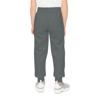 Minimalist | Muted Youth Joggers with Inspirational Cross Design - Comfortable & Stylish Activewear for Kids