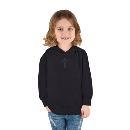 Minimalist | Toddler Fleece Hoodie with Cross Design