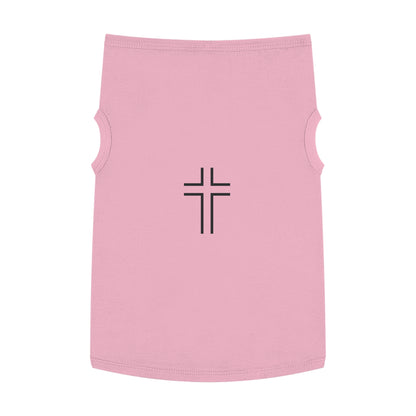 Minimalist | Pet Tank Top with Cross Design