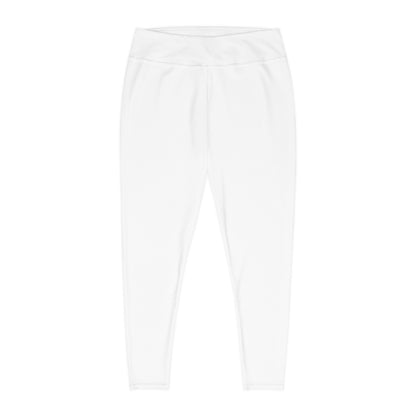 Minimalist | Muted Plus Size High Waisted Fitness Leggings with Cross Design - Perfect for Faith & Fitness