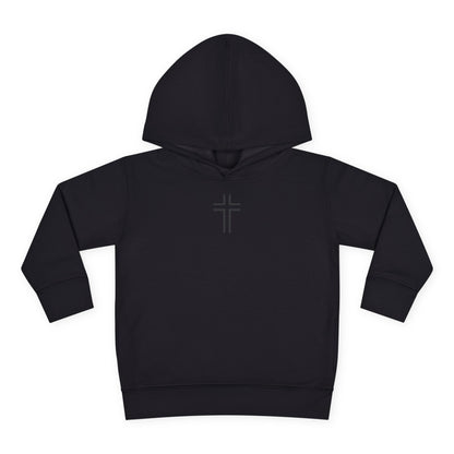 Minimalist | Toddler Fleece Hoodie with Cross Design