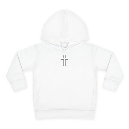 Minimalist | Toddler Fleece Hoodie with Cross Design