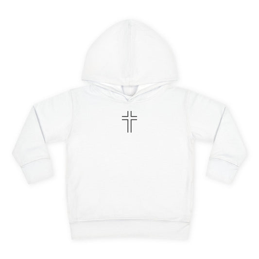 Minimalist | Toddler Fleece Hoodie with Cross Design