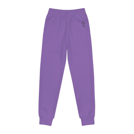 Minimalist | Color Youth Joggers with Inspirational Cross Design - Comfortable & Stylish Activewear for Kids