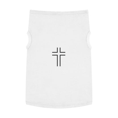 Minimalist | Pet Tank Top with Cross Design