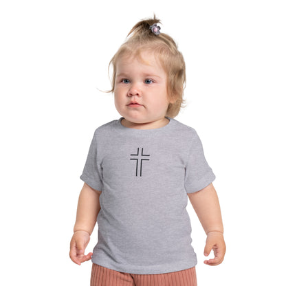 Minimalist | Baby Short Sleeve T-Shirt with Cross Design