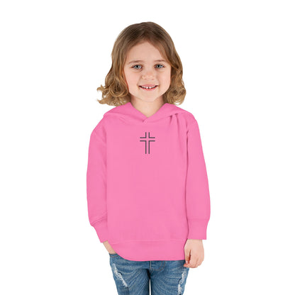Minimalist | Toddler Fleece Hoodie with Cross Design