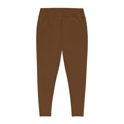 Minimalist | Muted Plus Size High Waisted Fitness Leggings with Cross Design - Perfect for Faith & Fitness