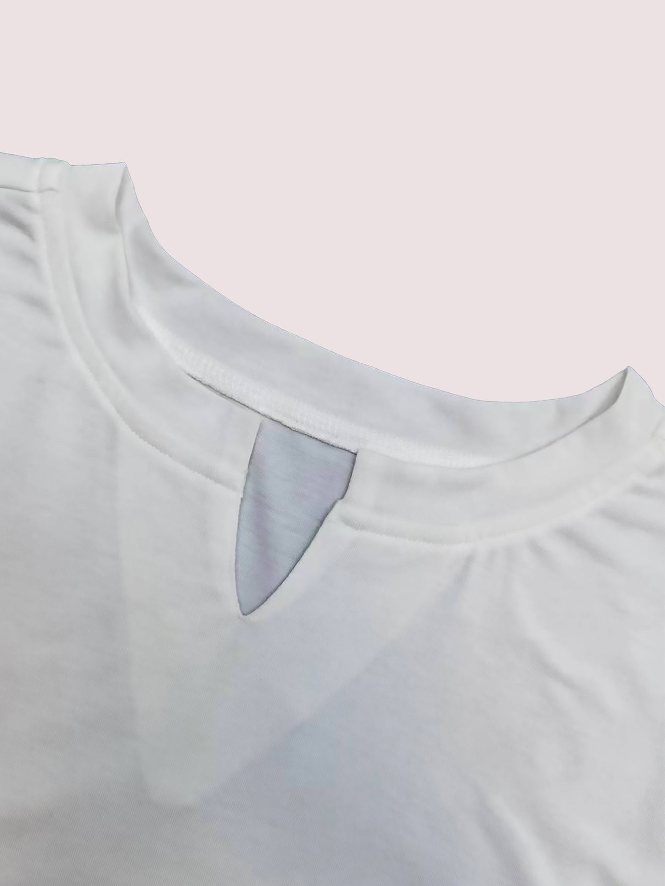 Christian Cross Pattern Print Men's Comfy V-Neck T-shirt