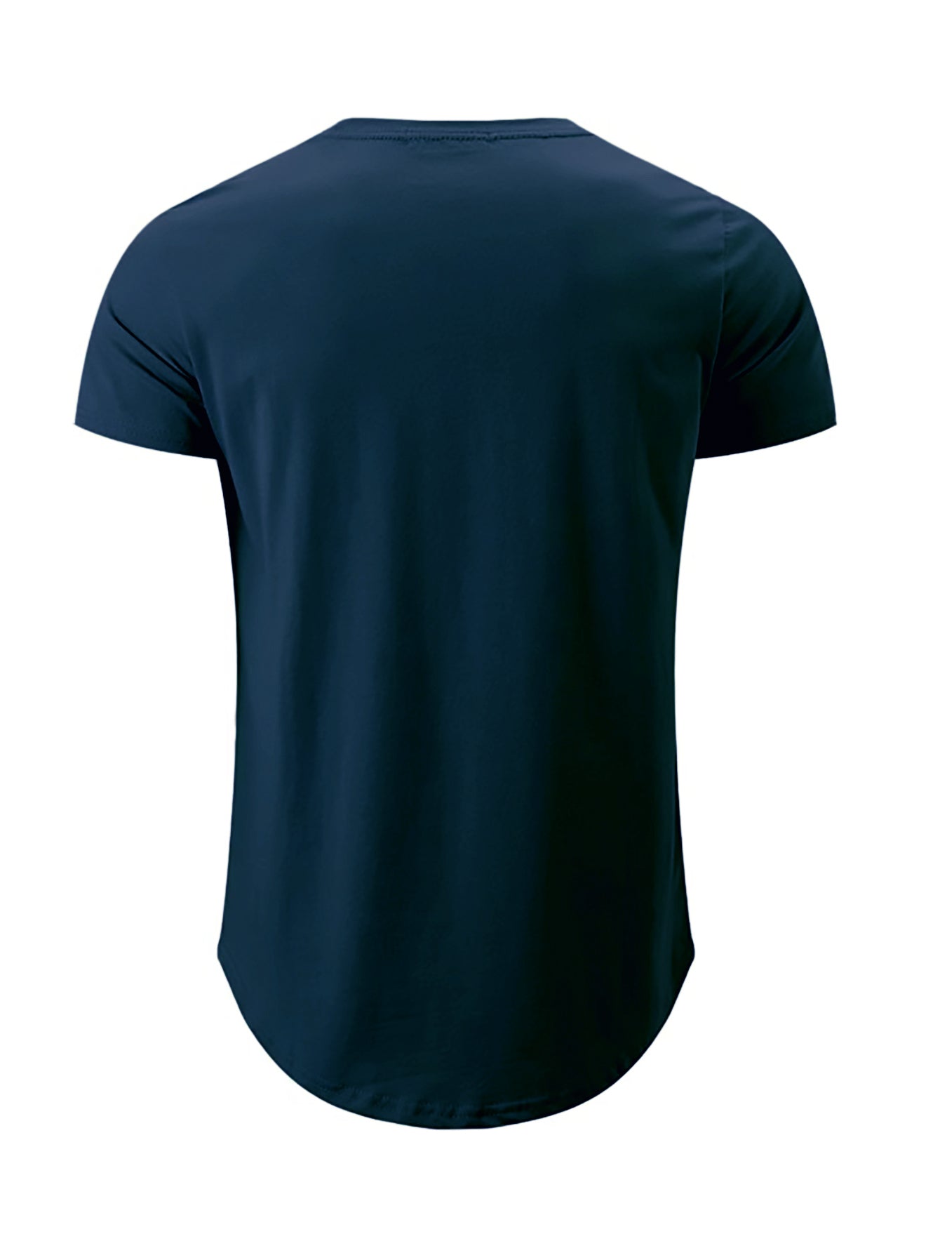 Christian Cross Pattern Print Men's Comfy V-Neck T-shirt
