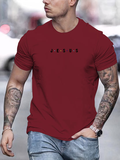 Jesus Minimalist Print Men's T-Shirt