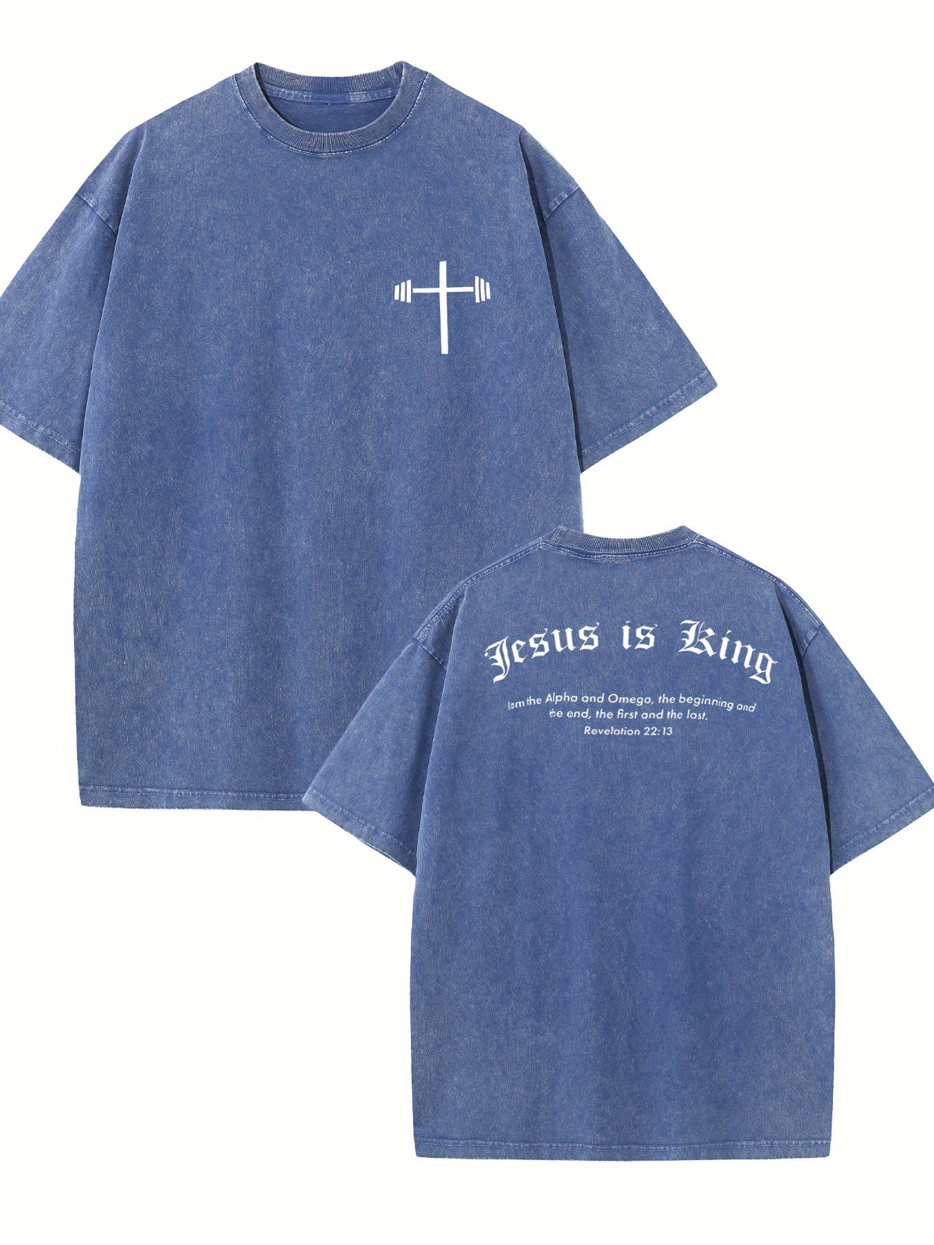 Jesus is King Alpha and Omega Men's T-shirt