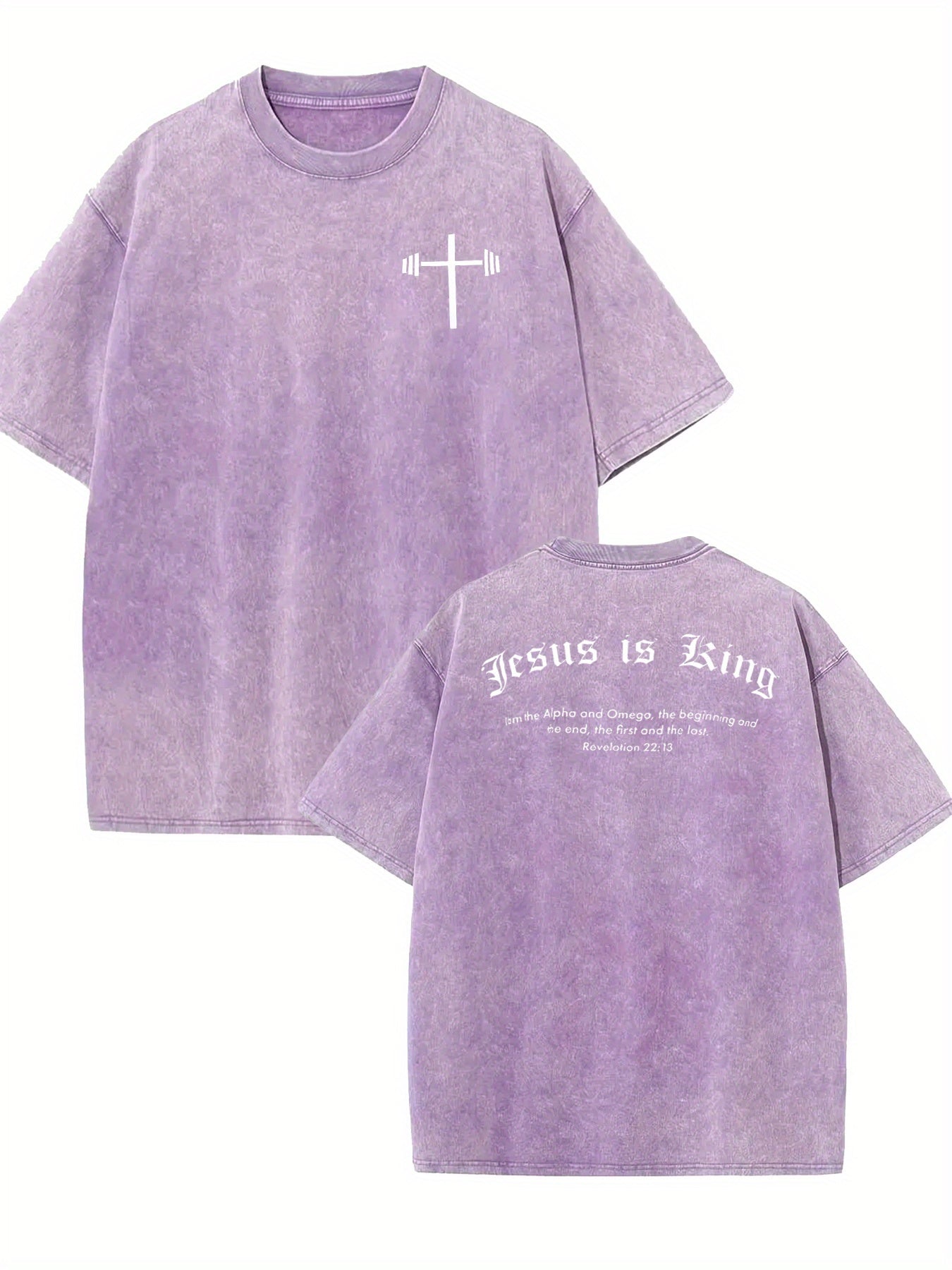 Jesus is King Alpha and Omega Men's T-shirt