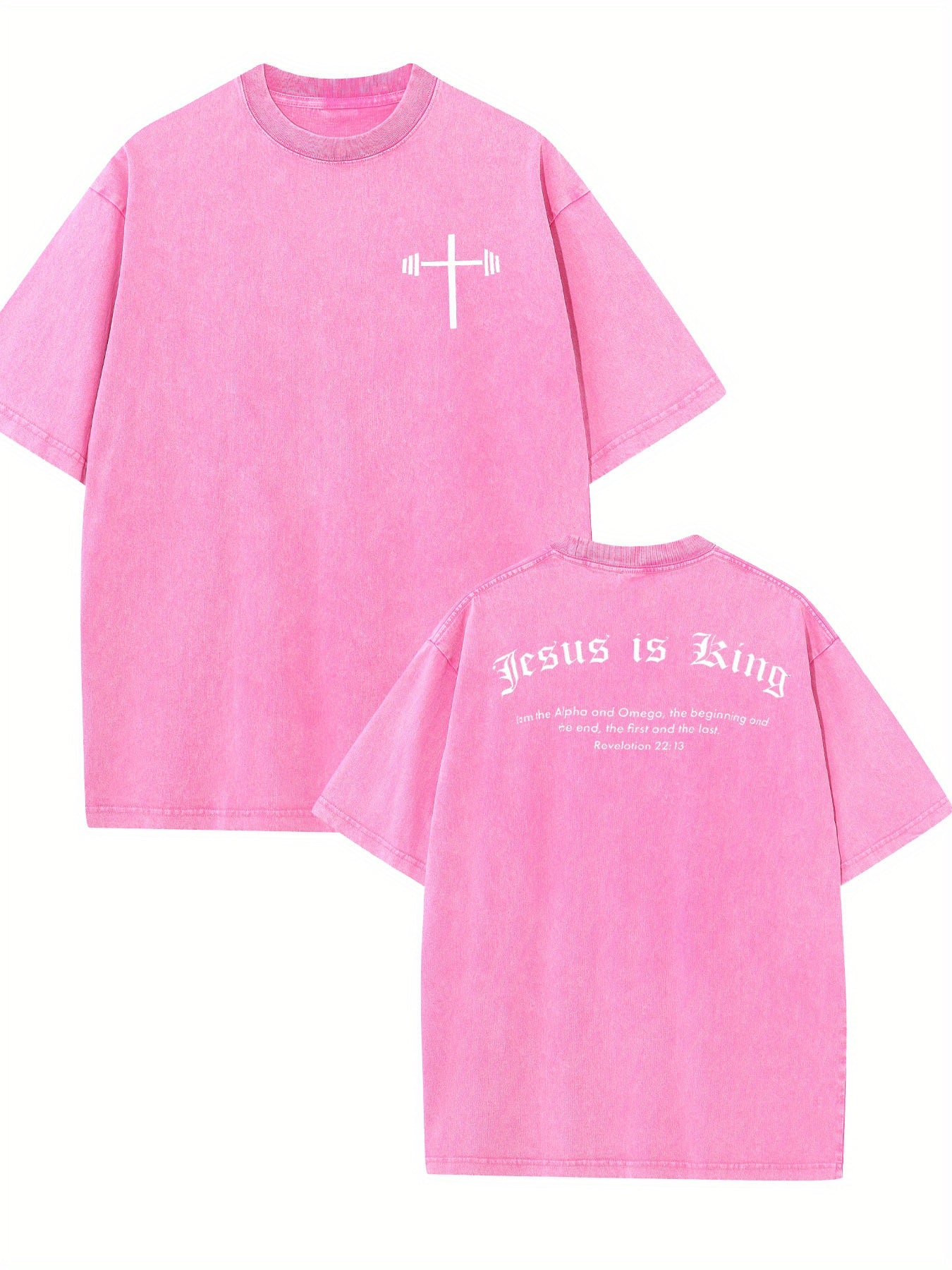 Jesus is King Alpha and Omega Men's T-shirt