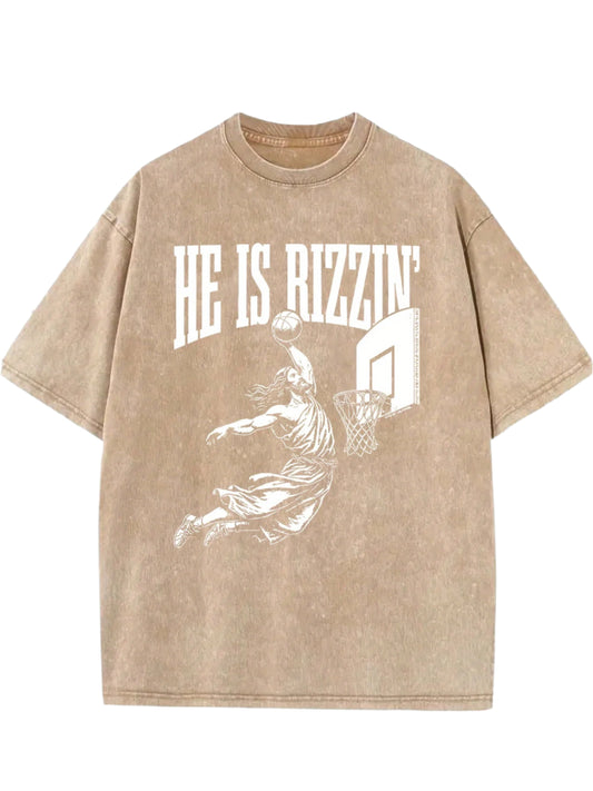 He is Rizzen Distressed Men's T-Shirt