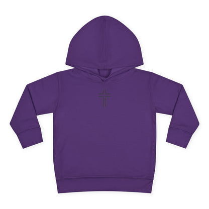 Minimalist | Toddler Fleece Hoodie with Cross Design