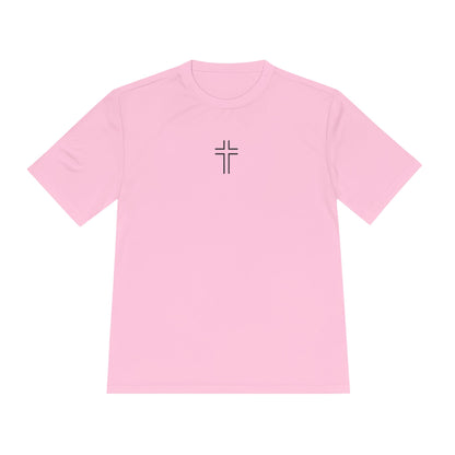 Minimalist | Unisex Moisture Wicking Tee with Cross Design