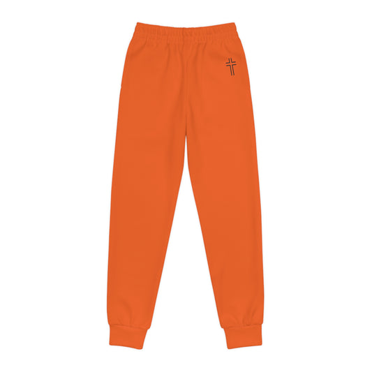 Minimalist | Color Youth Joggers with Inspirational Cross Design - Comfortable & Stylish Activewear for Kids