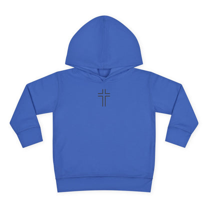 Minimalist | Toddler Fleece Hoodie with Cross Design