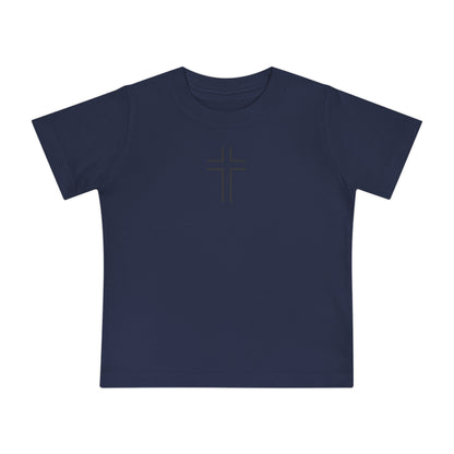 Minimalist | Baby Short Sleeve T-Shirt with Cross Design