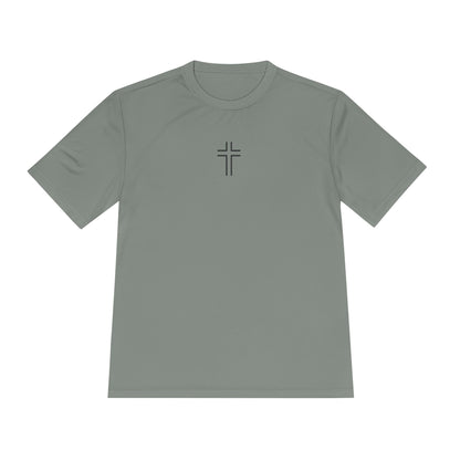 Minimalist | Unisex Moisture Wicking Tee with Cross Design