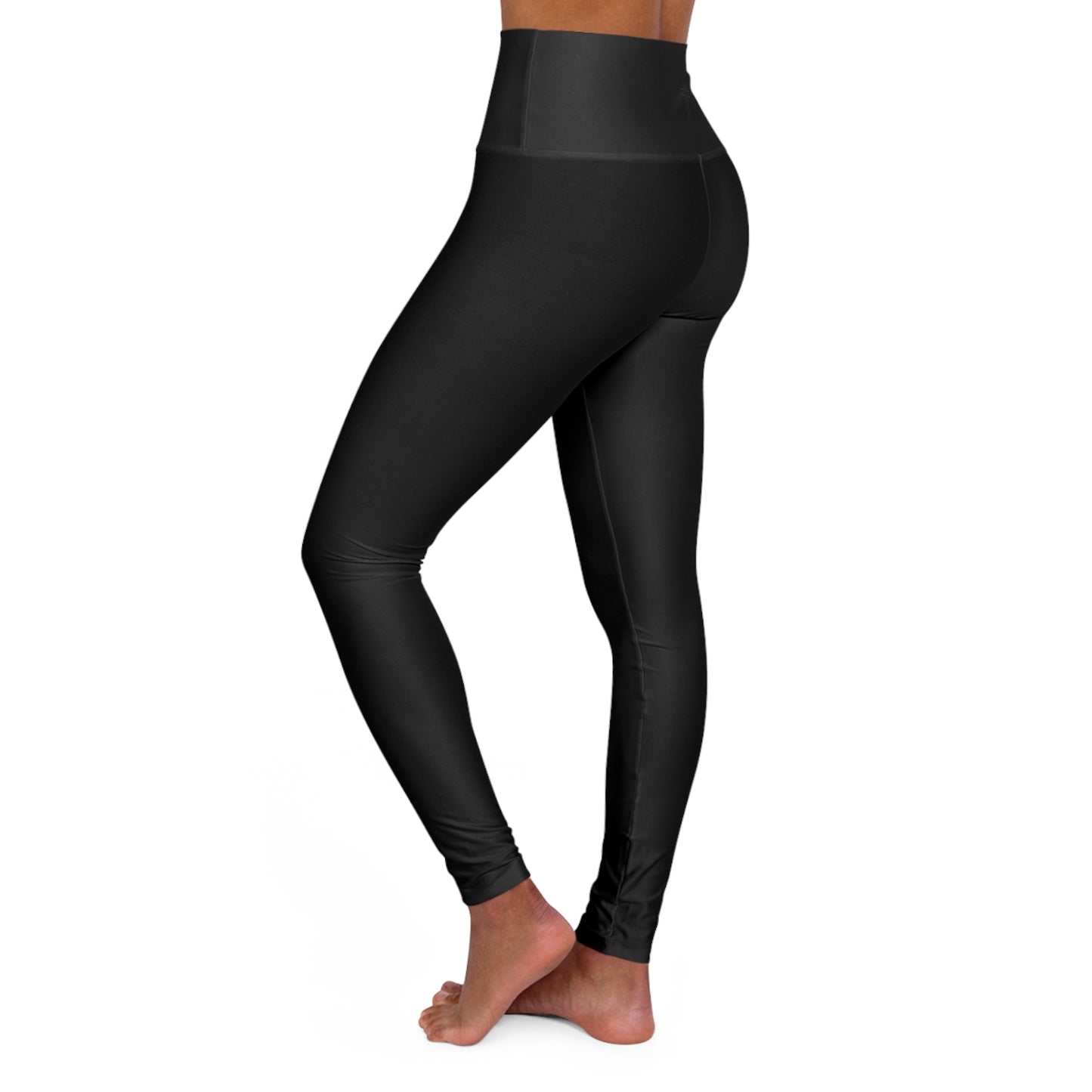 Minimalist | Muted High Waisted Fitness Leggings with Cross Design - Perfect for Faith & Fitness