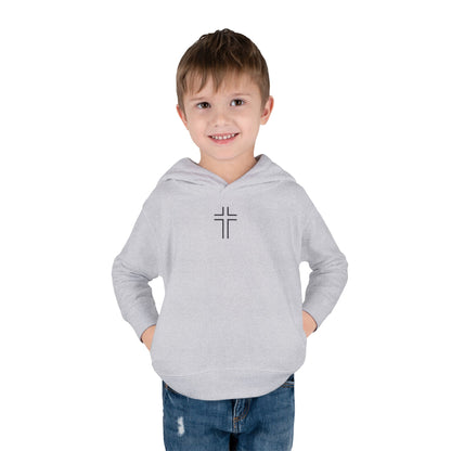 Minimalist | Toddler Fleece Hoodie with Cross Design