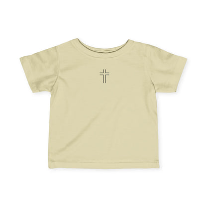 Minimalist | Unisex Infant Fine Jersey Tee with Cross Design
