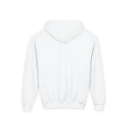 Minimalist | Muted Youth Heavy Blend Hooded Sweatshirt - Faithful Style with Inspirational Cross Design
