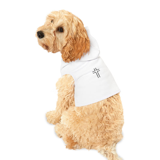 Minimalist | Pet Hoodie with Cross Design