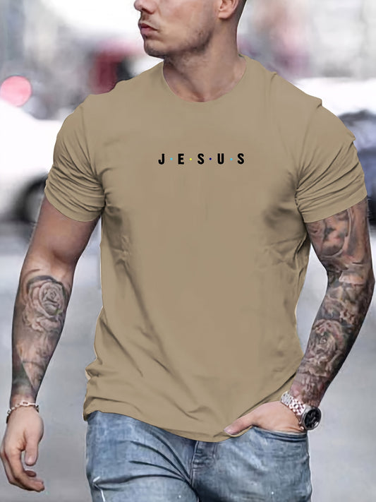 Jesus Minimalist Print Men's T-Shirt