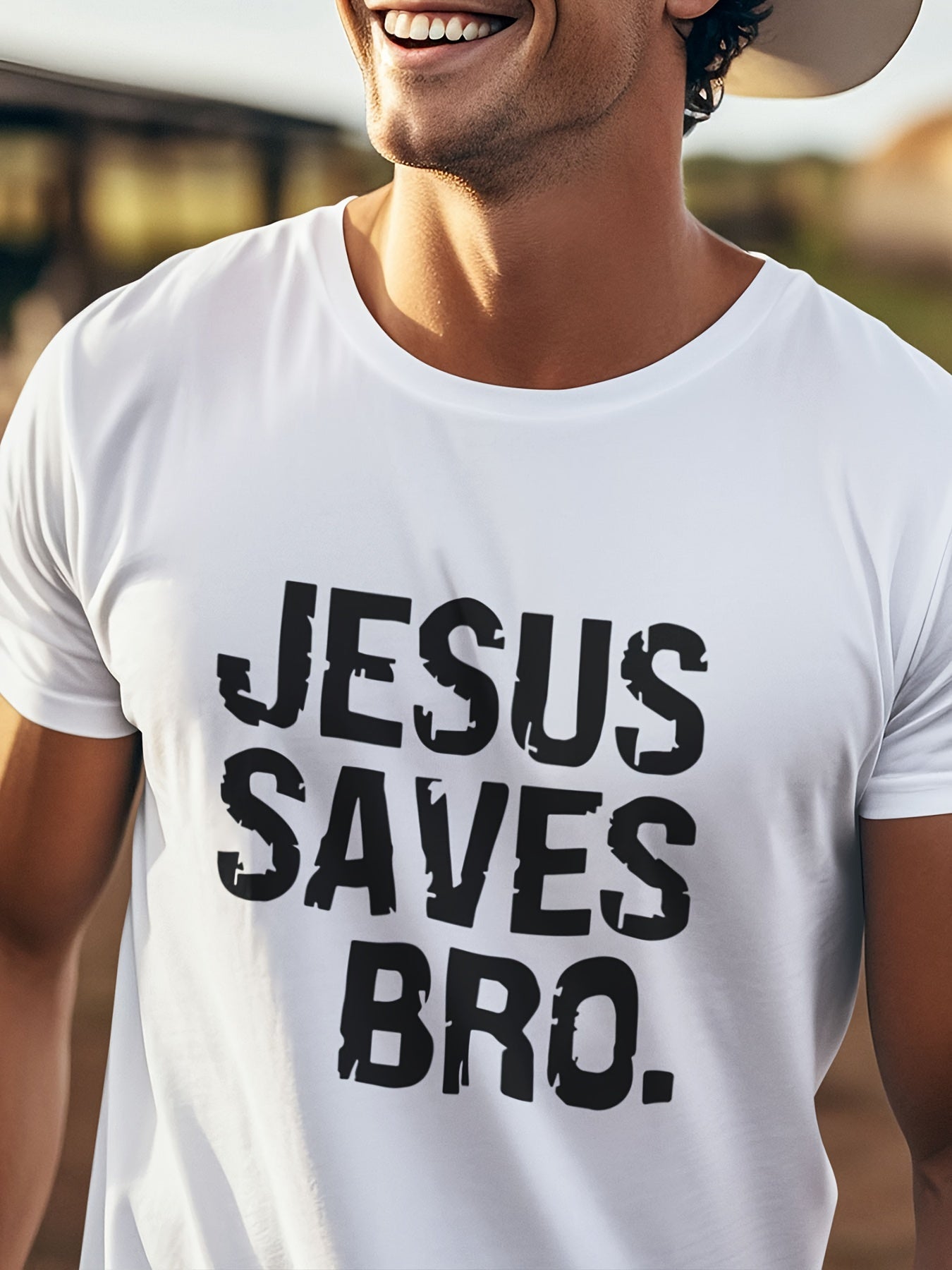 JESUS SAVES BRO Men's Short-sleeved T-shirt