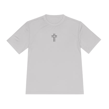 Minimalist | Unisex Moisture Wicking Tee with Cross Design