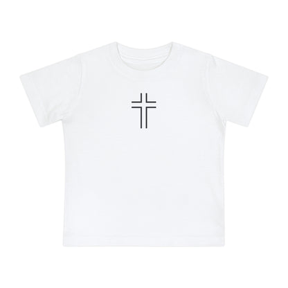 Minimalist | Baby Short Sleeve T-Shirt with Cross Design