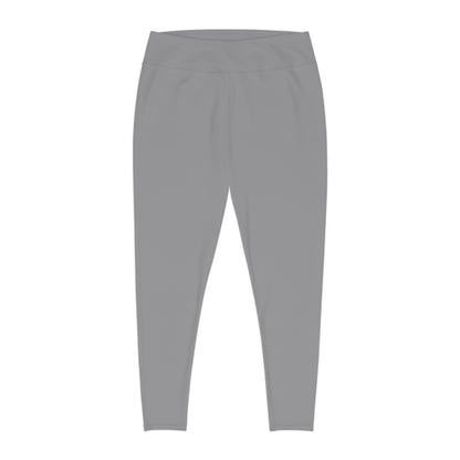 Minimalist | Muted Plus Size High Waisted Fitness Leggings with Cross Design - Perfect for Faith & Fitness