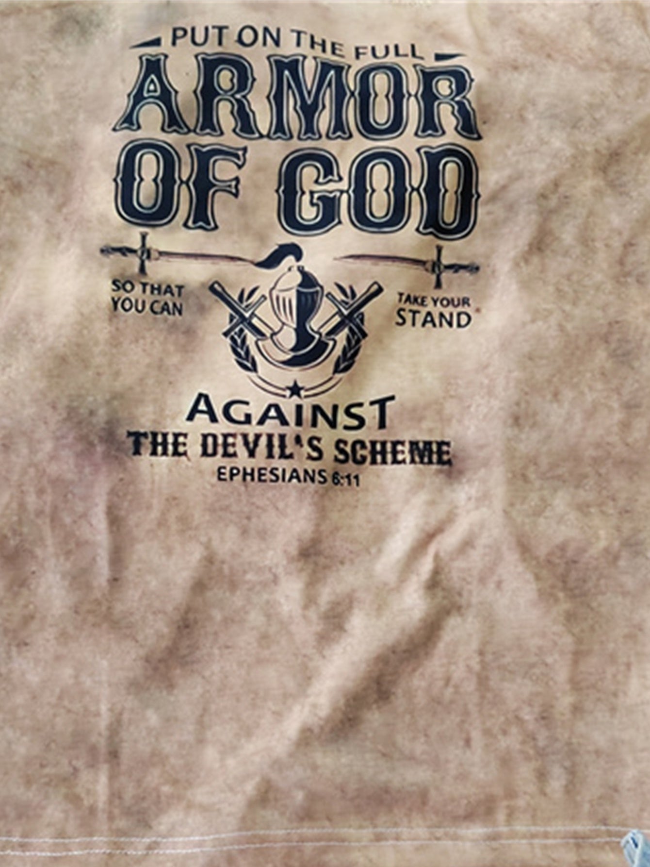Men's Distressed Armor of God Graphic Tee